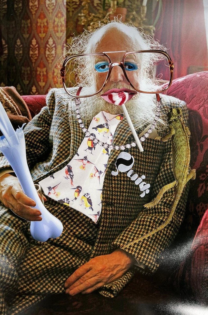 Sr. Alma, collage, 'Abuelo cachondo'.