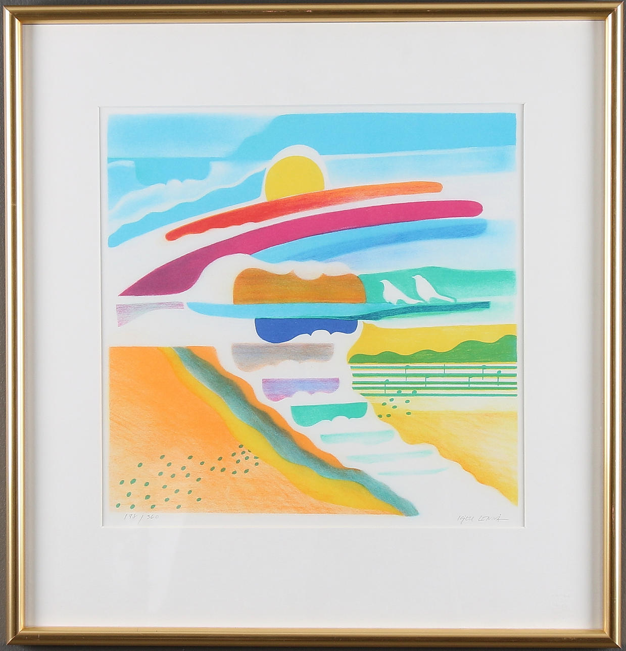 KJELL LÖNNÅ. Litografi, signerad och numrerad, 188/360.