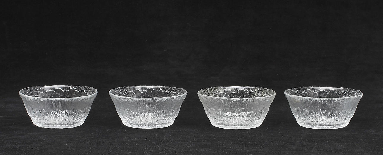 BÄRSKÅLAR, 4 st, "Solaris", Tapio Wirkkala, Iittala, Finland.