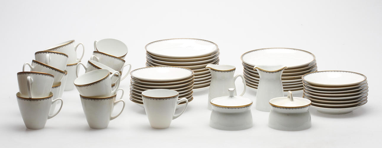 KAFFESERVIS, 41 delar, porslin, Porsgrund, Norge.