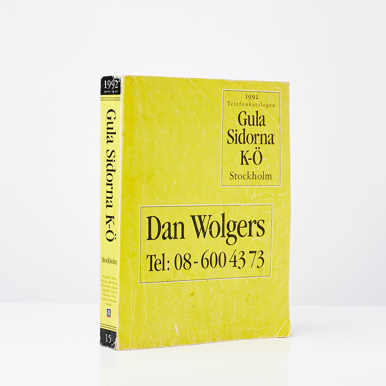 DAN WOLGERS. telefonkatalog 1992.