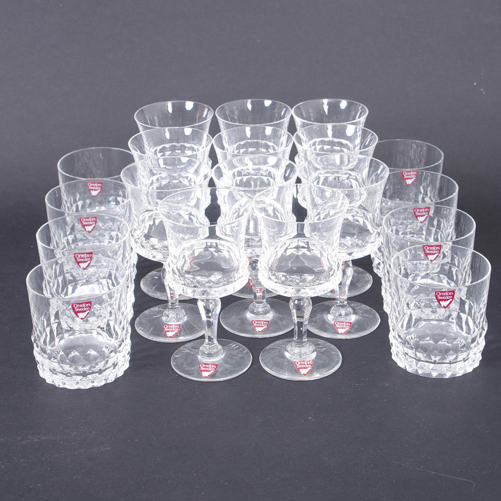 GLASSERVIS, "Sylvia", Ingeborg Lundin, Orrefors.