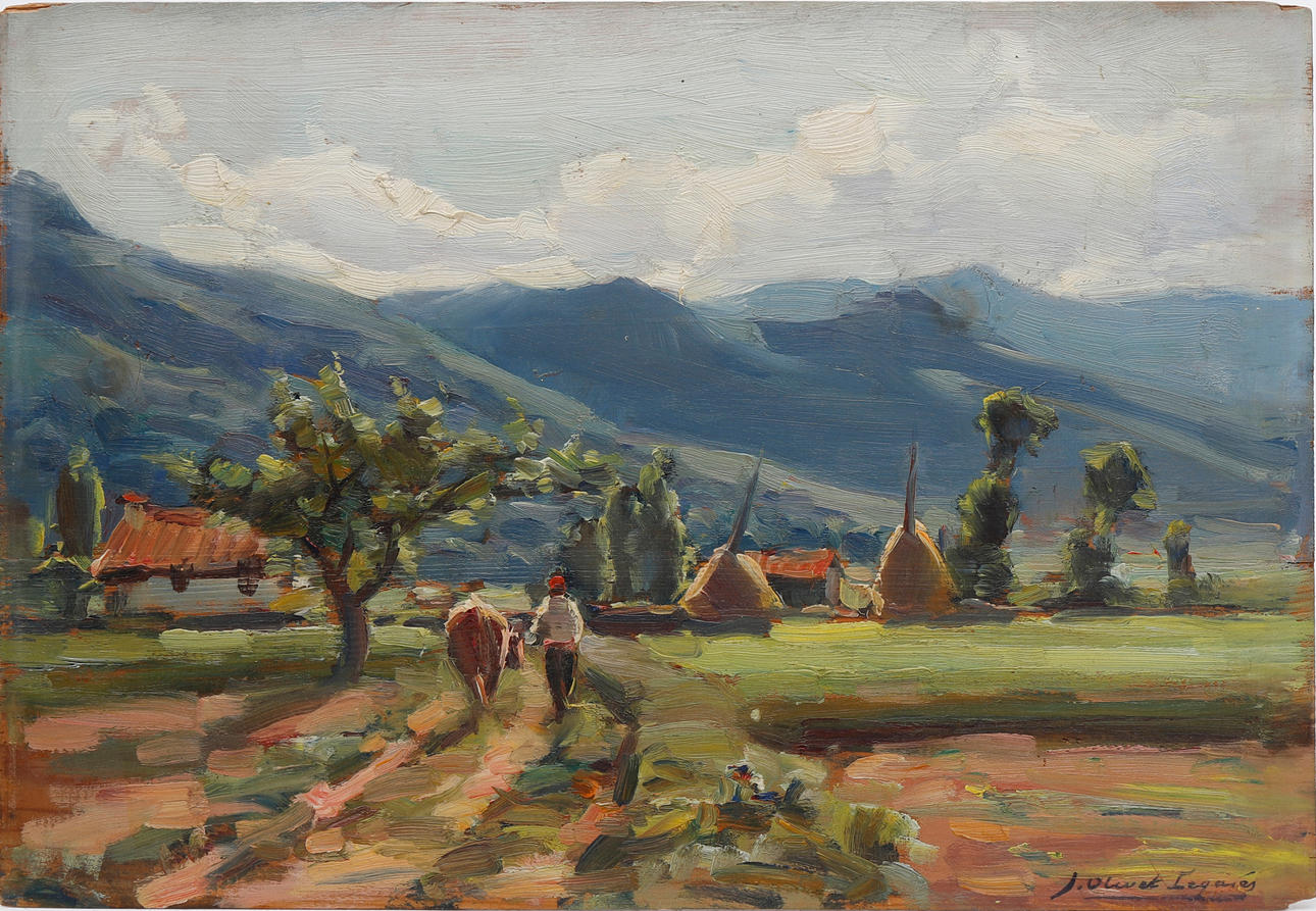 JOSEP OLIVET LEGARES. "Hortelets (Olot)".