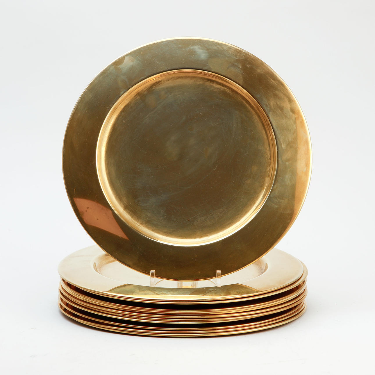 KUVERTALLRIKAR, 12 stycken, mässing, 1900-talets slut.