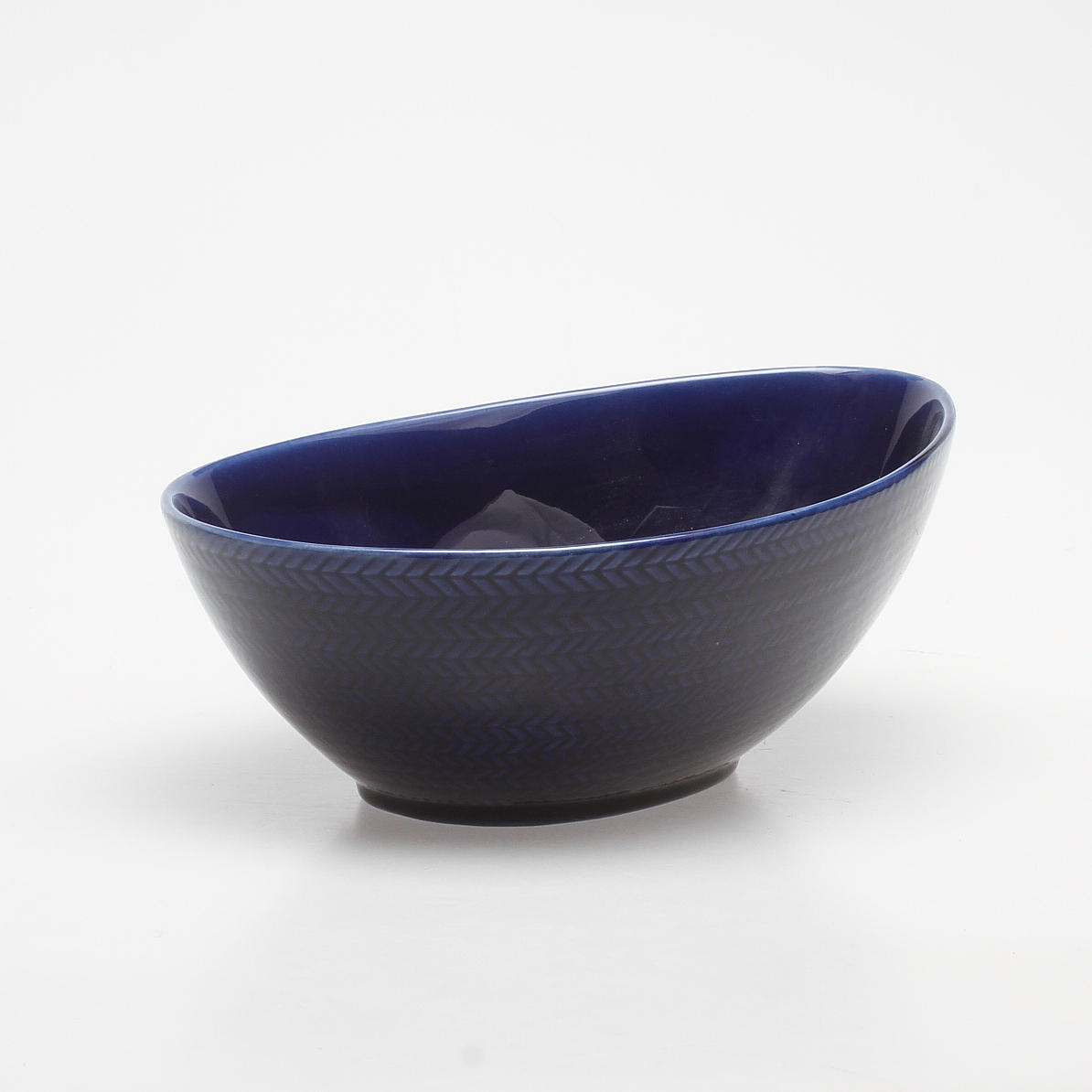 SKÅL, flintgods, "Blå Eld", Hertha Bengtsson, Rörstrand.