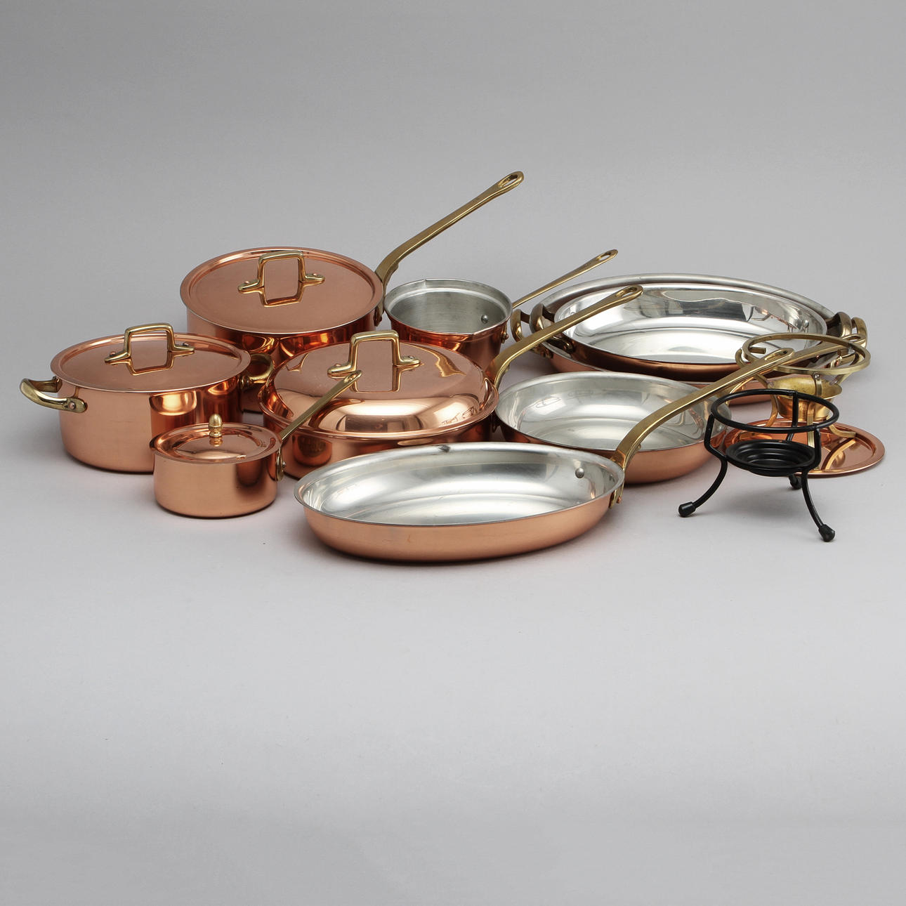 MATLAGNINGSKÄRL, koppar, 9 delar, Krögarhuset.