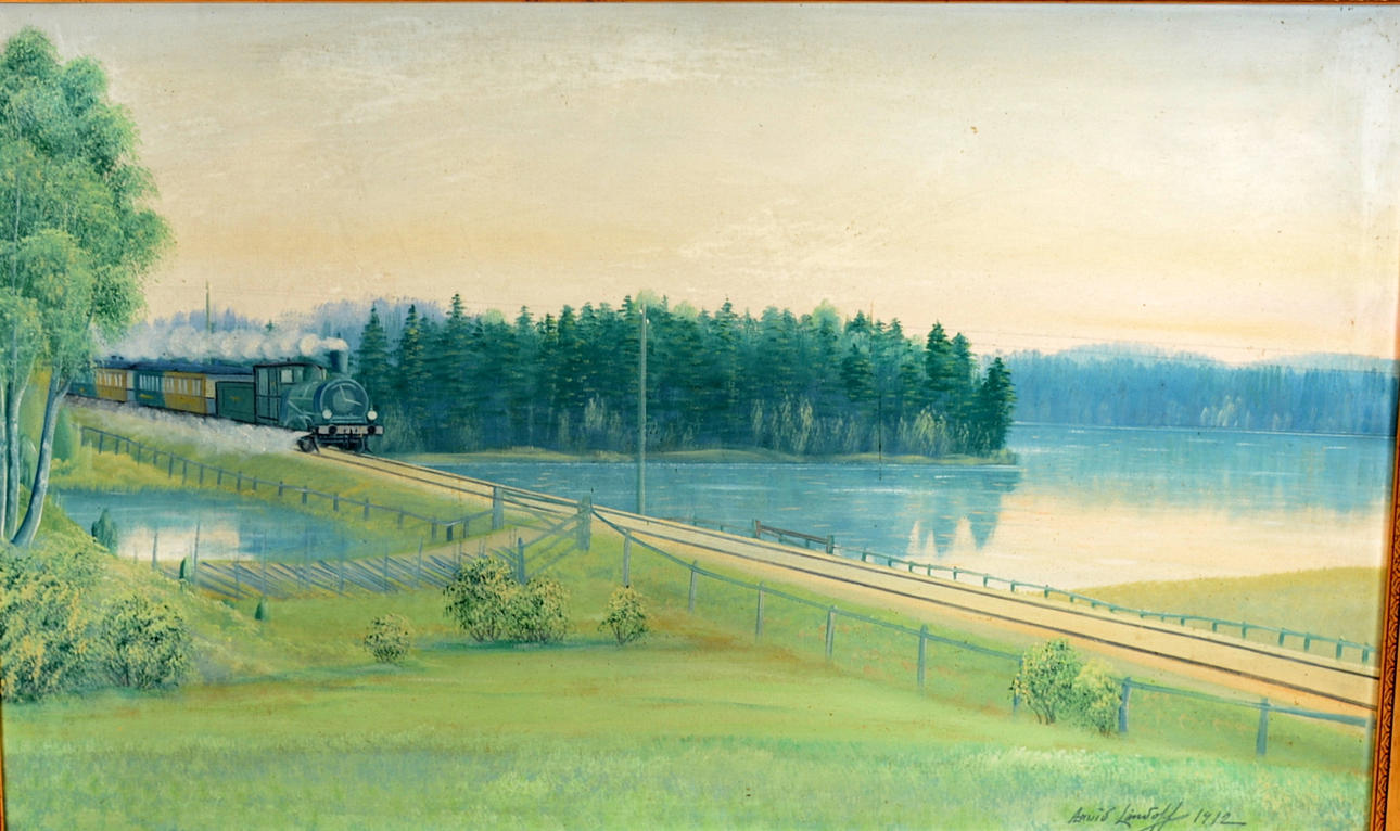 ARVID LINDOFF. Olja på duk.