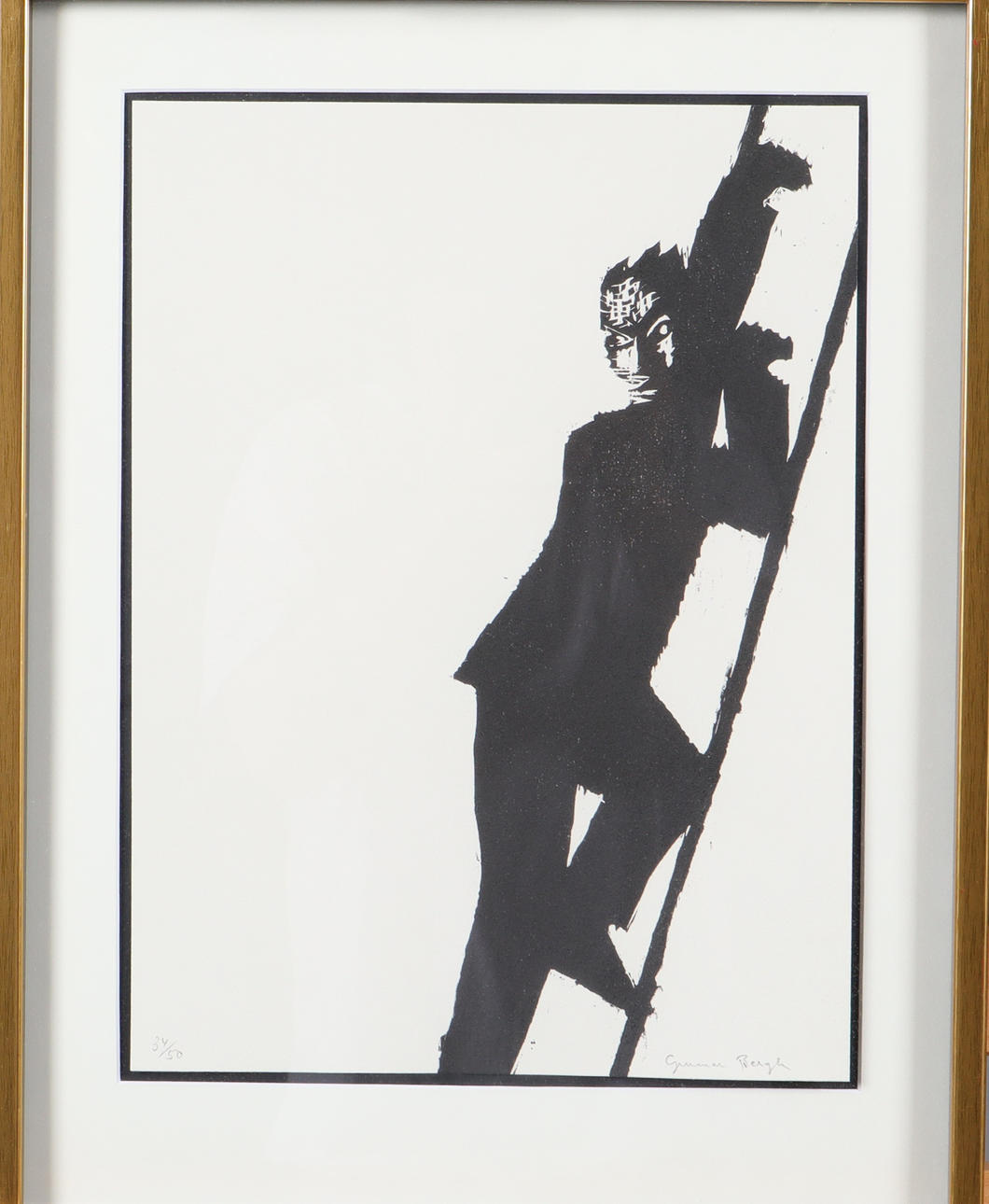 GUNNAR BERGH. LITHOGRAPH signed and numbered 34/50.