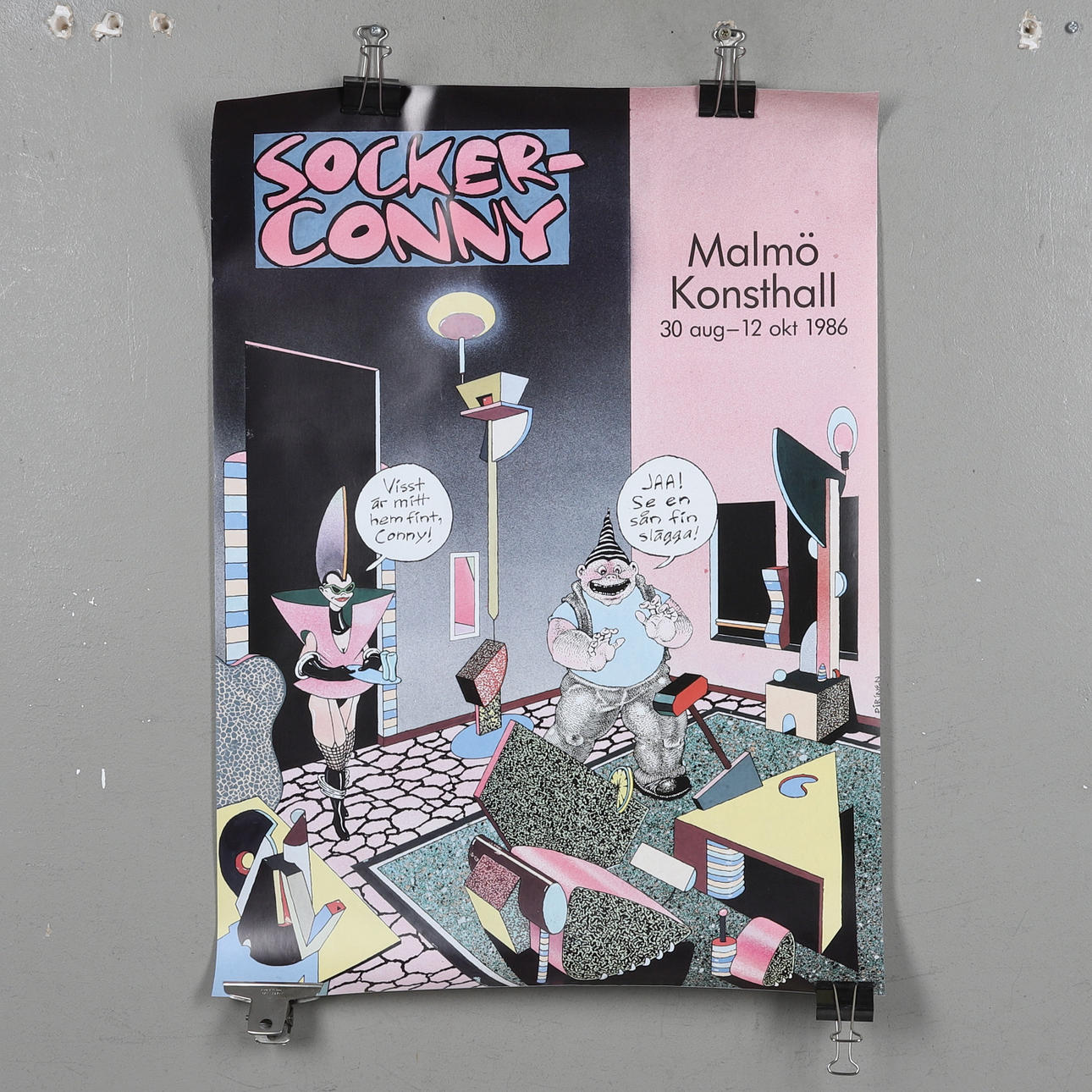 POSTER, "Sugar-Conny", Malmö Konsthall1986.