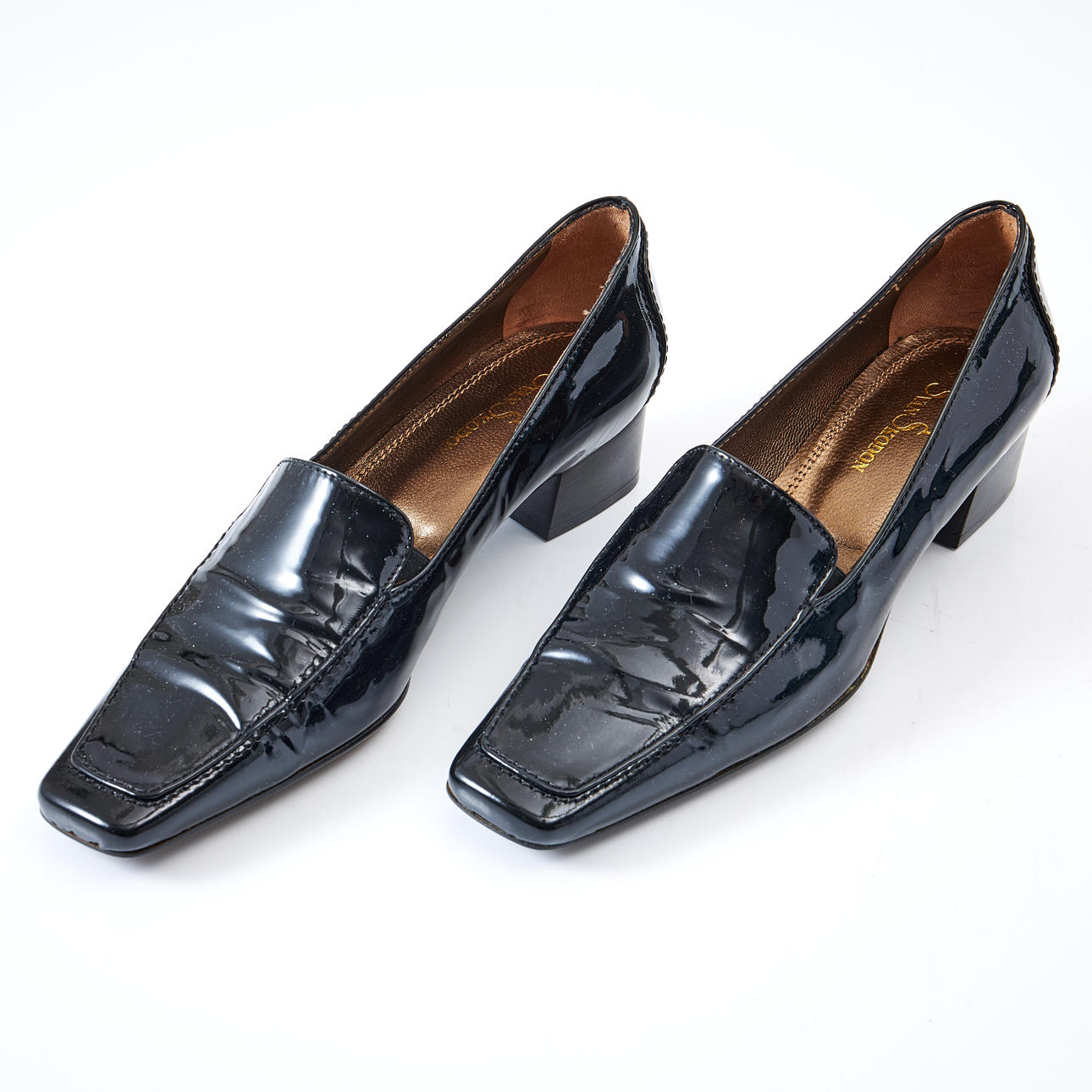 SVAN SKODON, skor, svart lack.