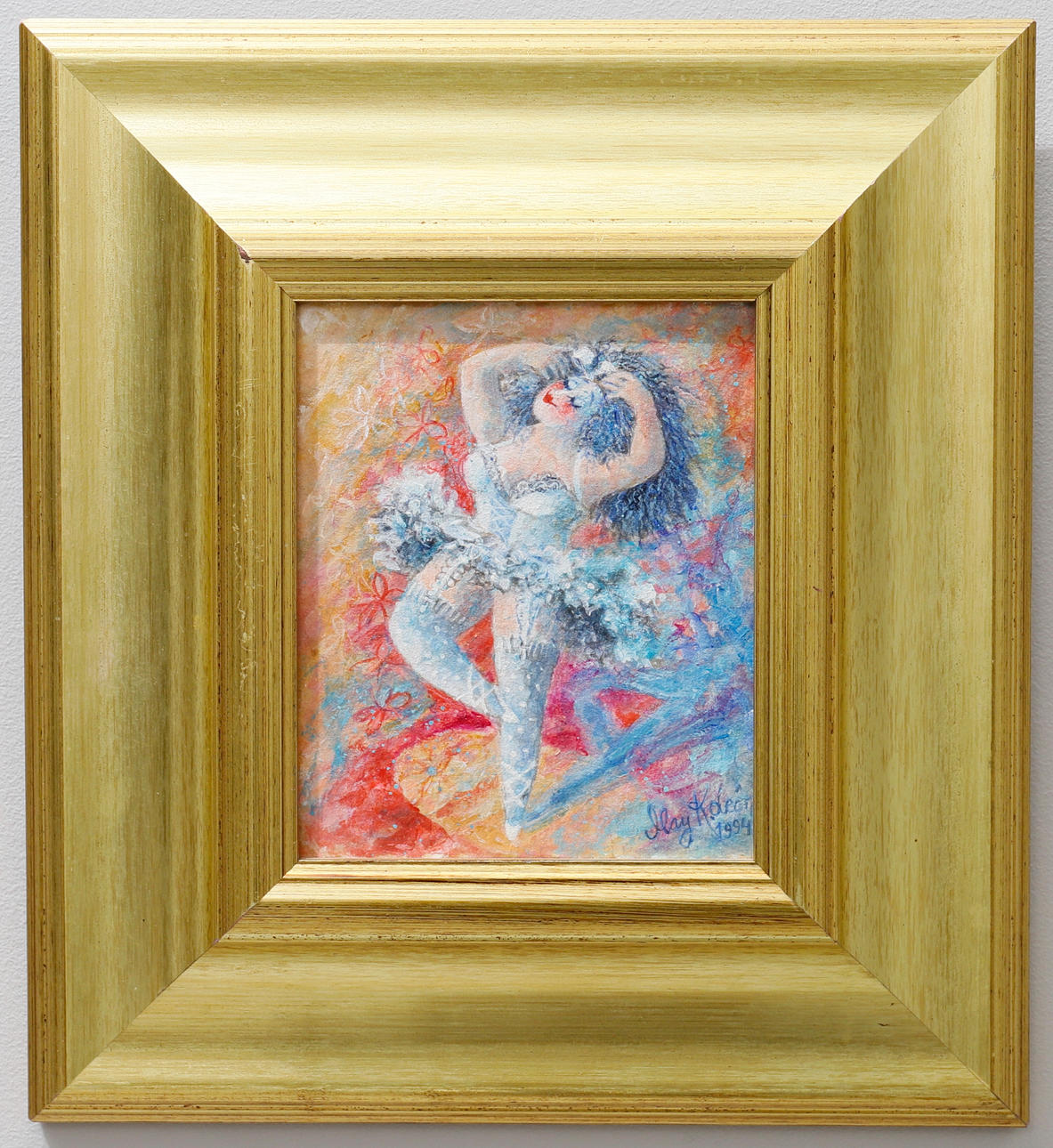 MAY K LEÓN. oil on Board, signed & dated 1994.