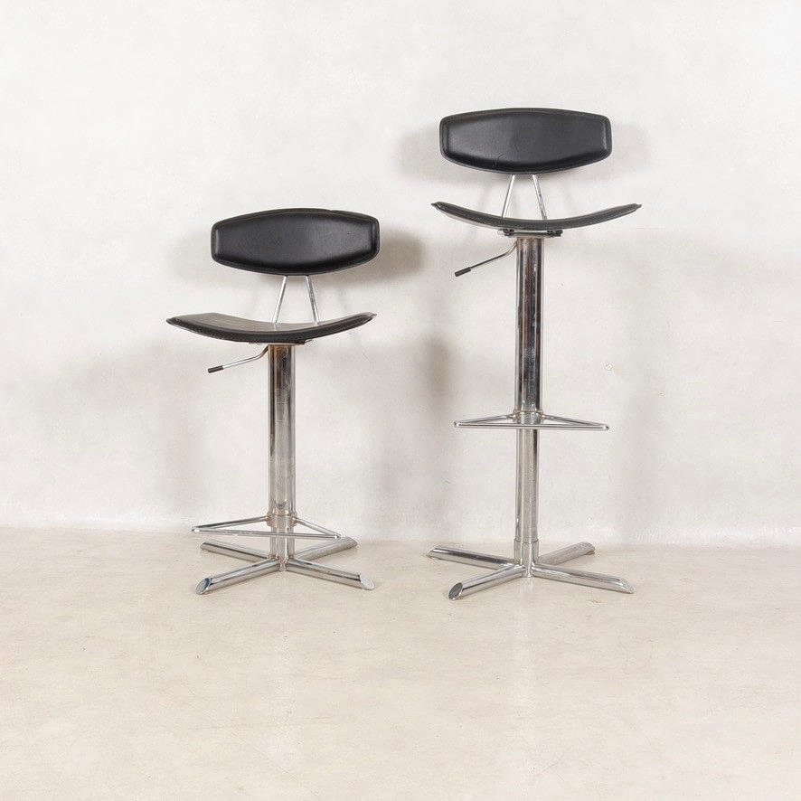 BARSTOOLS, 2 pieces, adjustable Actona, Denmark.