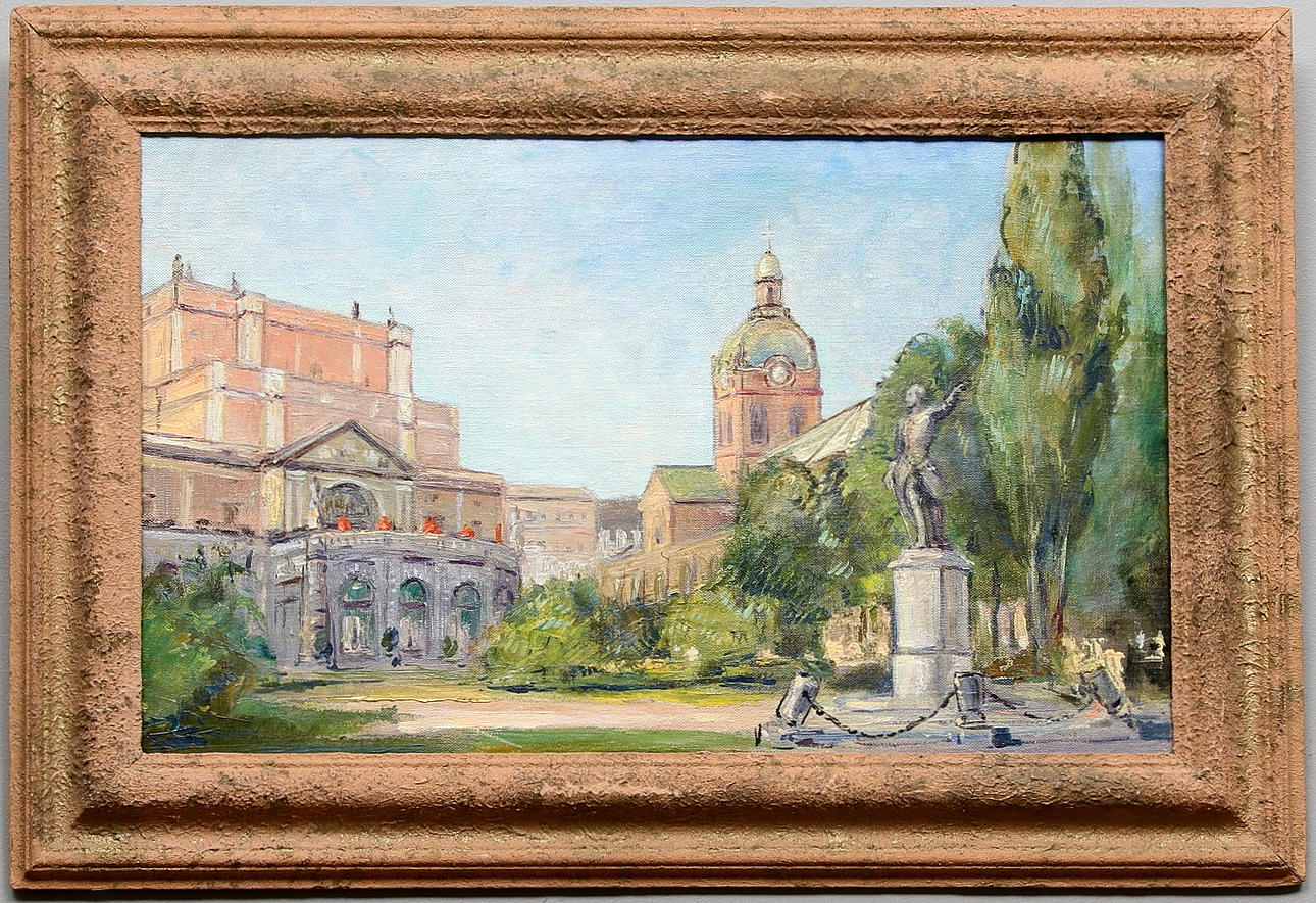 OIDENTIFIERAD KONSTNÄR. Olja på duk, osignerad.