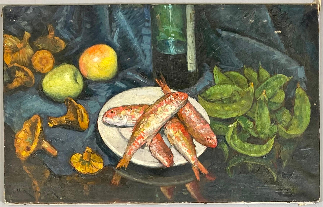 BODEGÓN. FIRMADO ÁNGULO INFERIOR IZQUIERDO, RINCÓN.