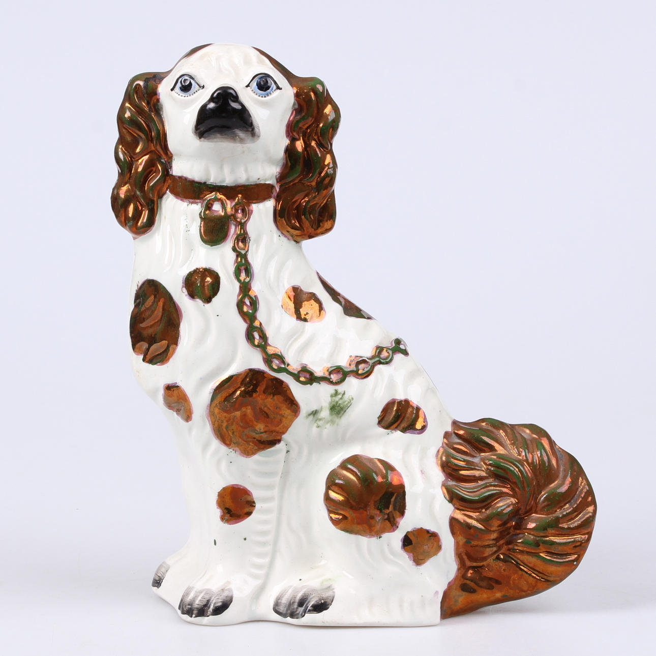 FIGURIN, porslin, hund, möjligen England.