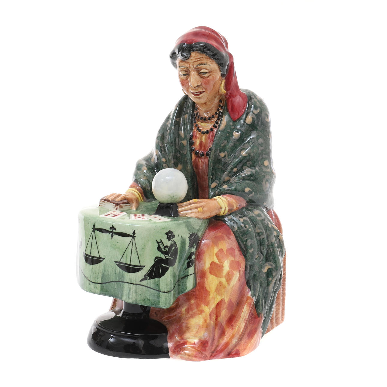 EN KONGELIG DOULTON-FIGUR, spåkone.