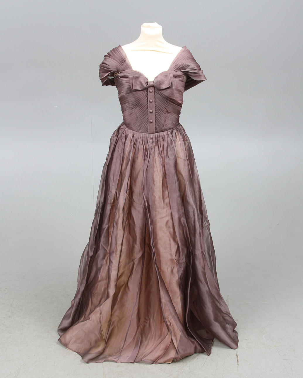 AFTONKLÄNNING, sömmerskesydd, 1950-tal.