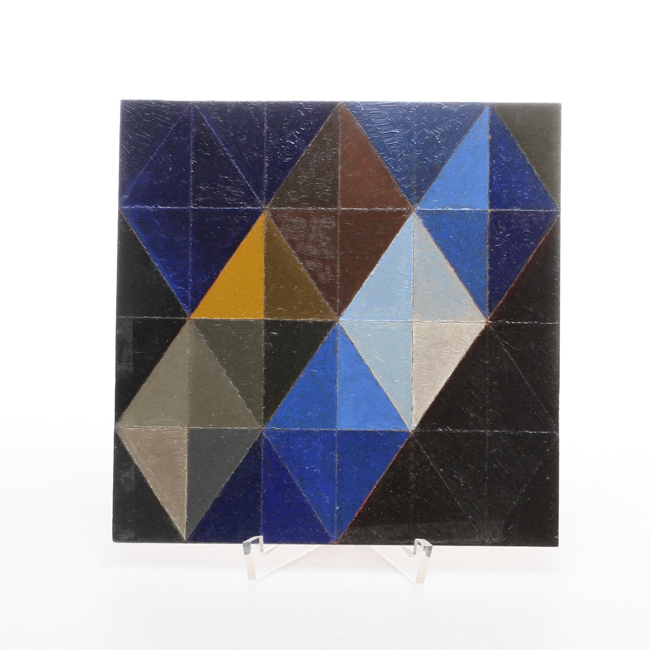 Geometrisk komposition, bemålad spånskiva, signerad.