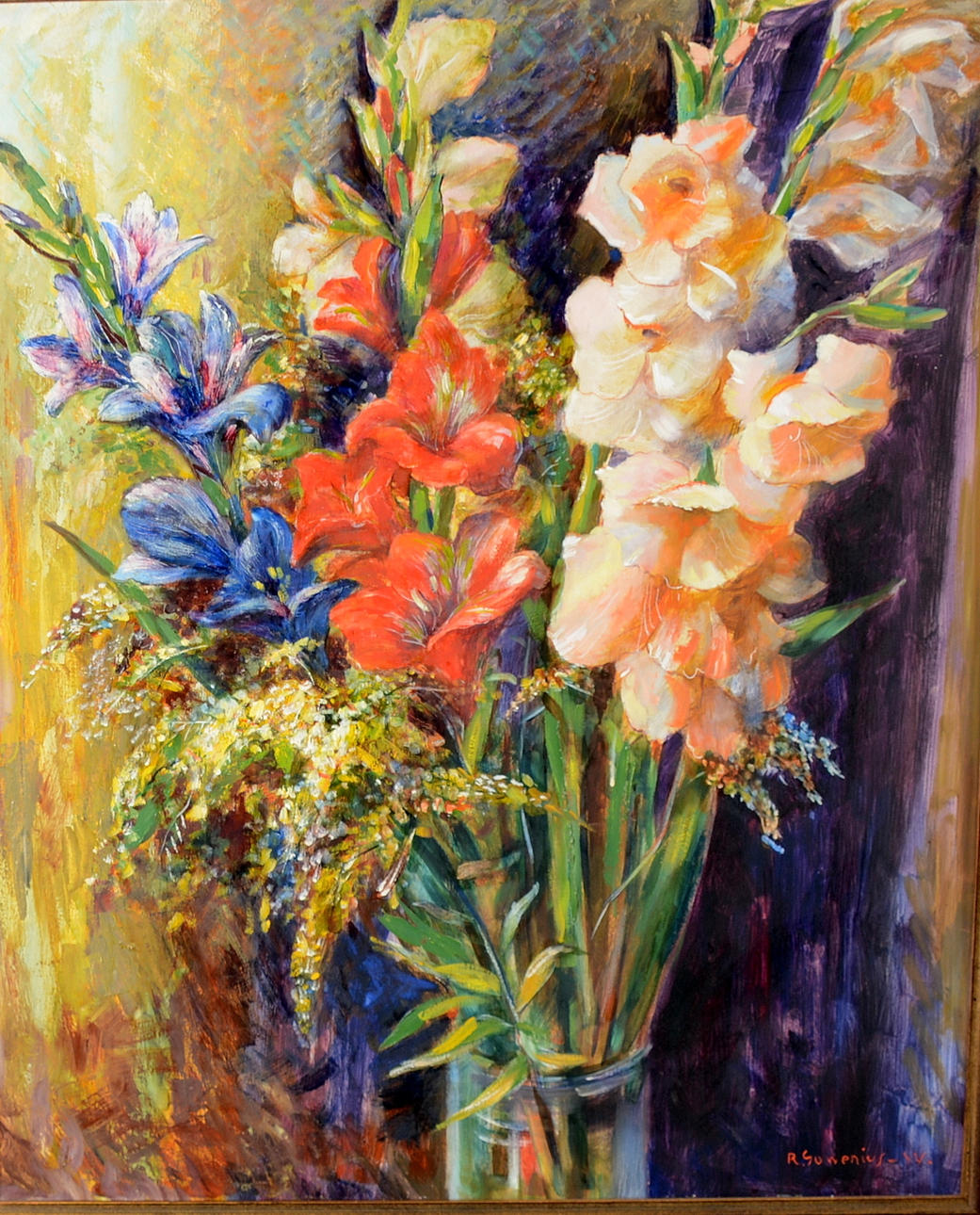 RUDOLF GOWENIUS. Olja på pannå.