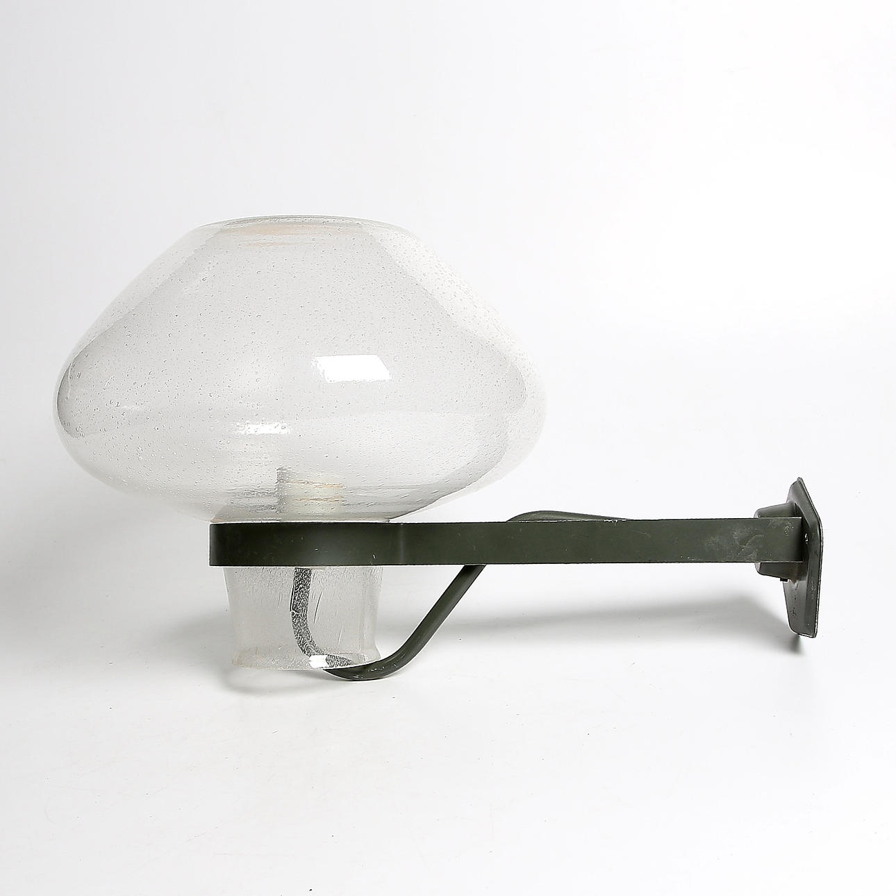 VÄGG/UTELAMPA, glas, sannolikt Gunnar Asplund, Asea Elektroskandia. 1900-talets mitt.