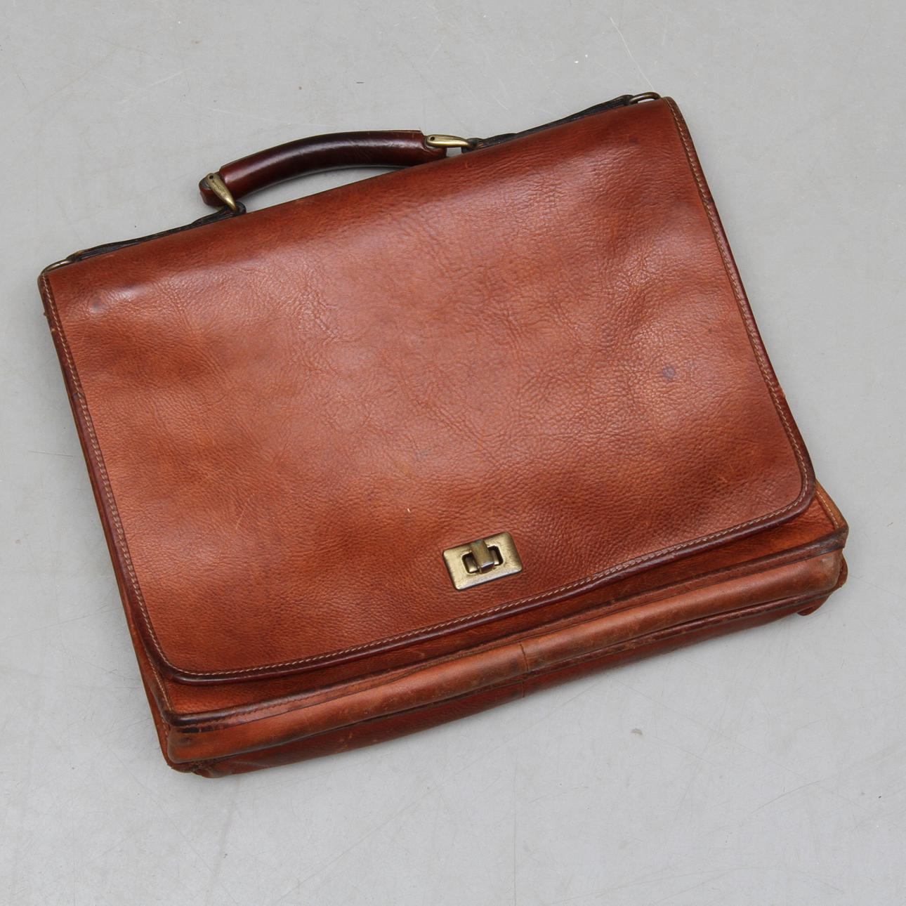 PORTFÖLJ, skinn, Pratesi Italien, 1900-tal.