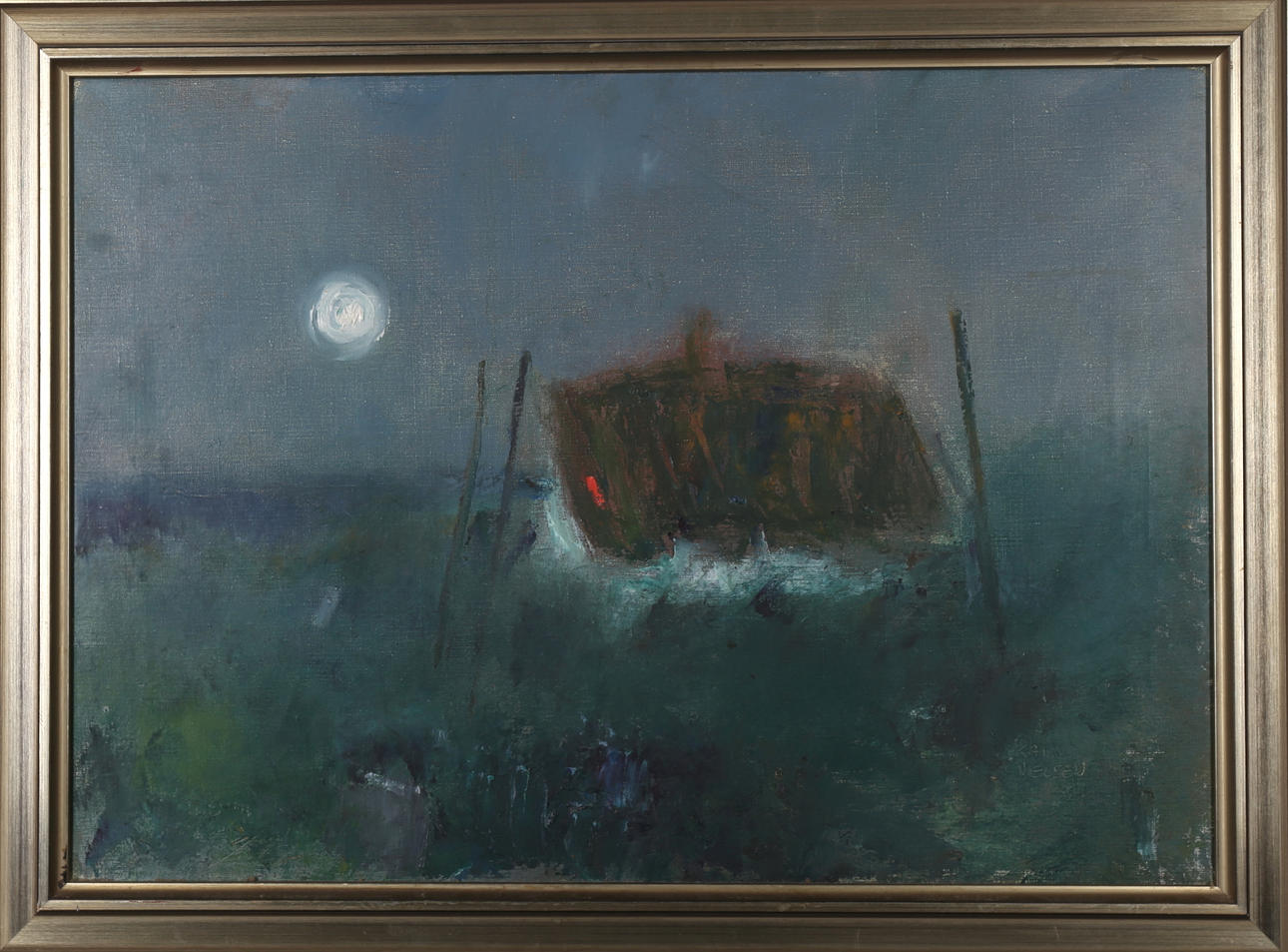 KAI NIELSEN. "Soldis", olja på duk, signerad.