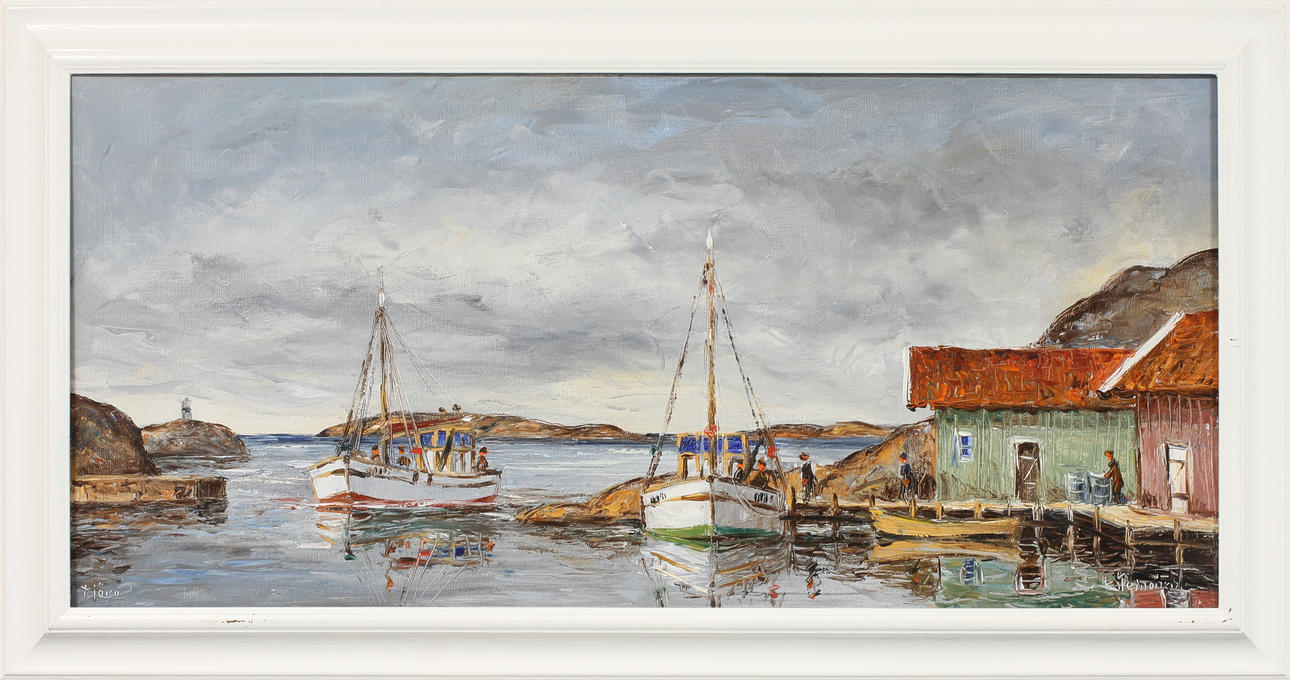 KURT ERIK HEINONEN. "Tjörn", olja på duk, signerad.