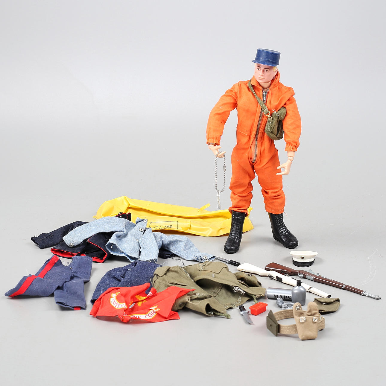 GI JOE DOLL, WITH ACCESSORIES, USA. 1960s.