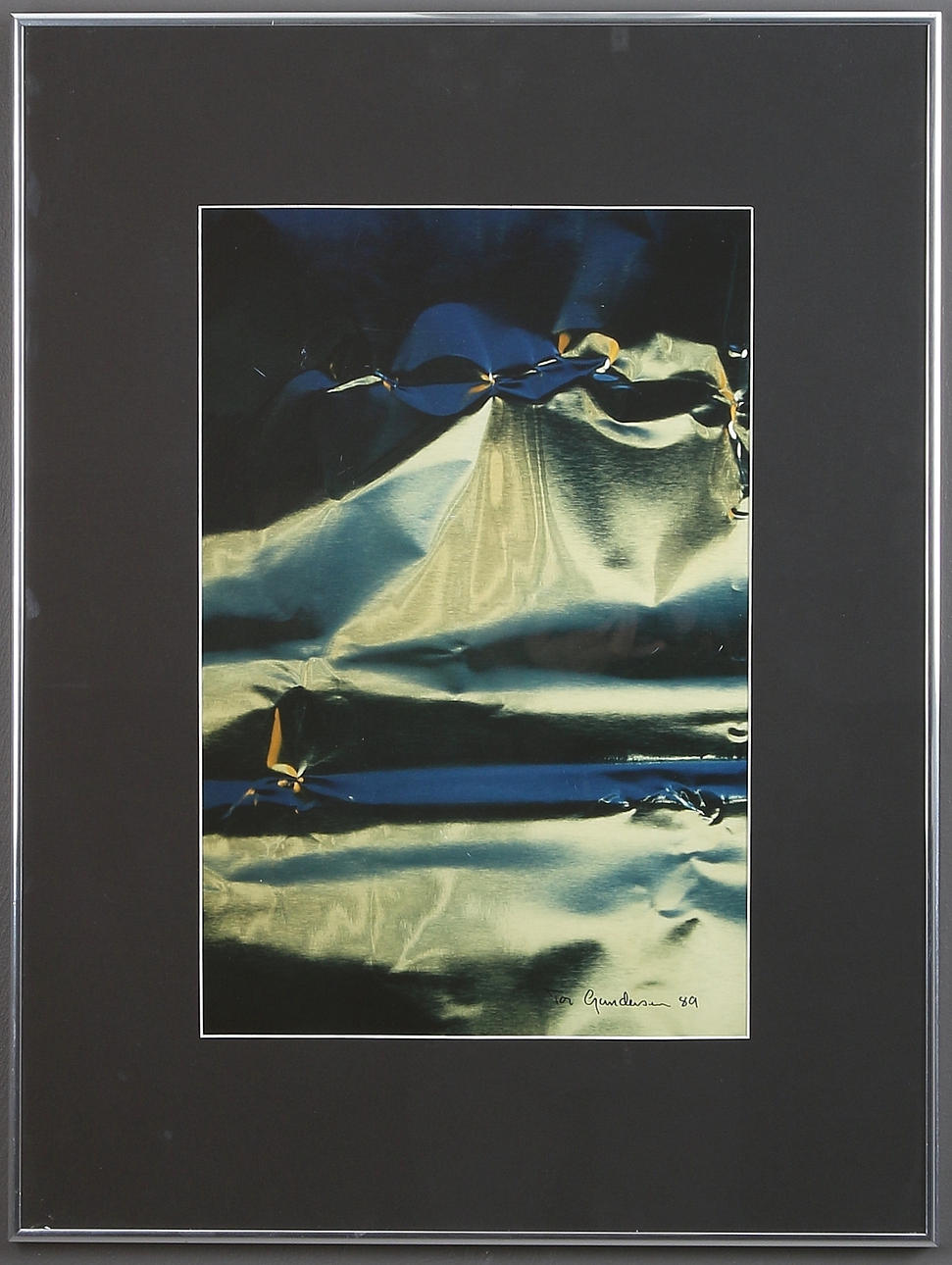 TOR GUNDERSEN. Mixed media, photography, signed and dated -89.