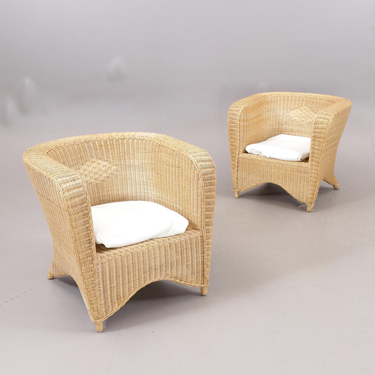 WICKER CHAIRS, a pair, early 2000s. Furniture - Armchairs & Chairs ...