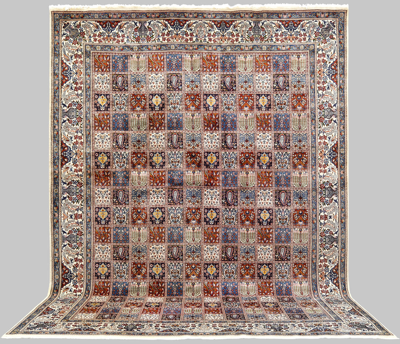 CARPET. Persian, Figural Moud, approx. 398 x 294 cm.