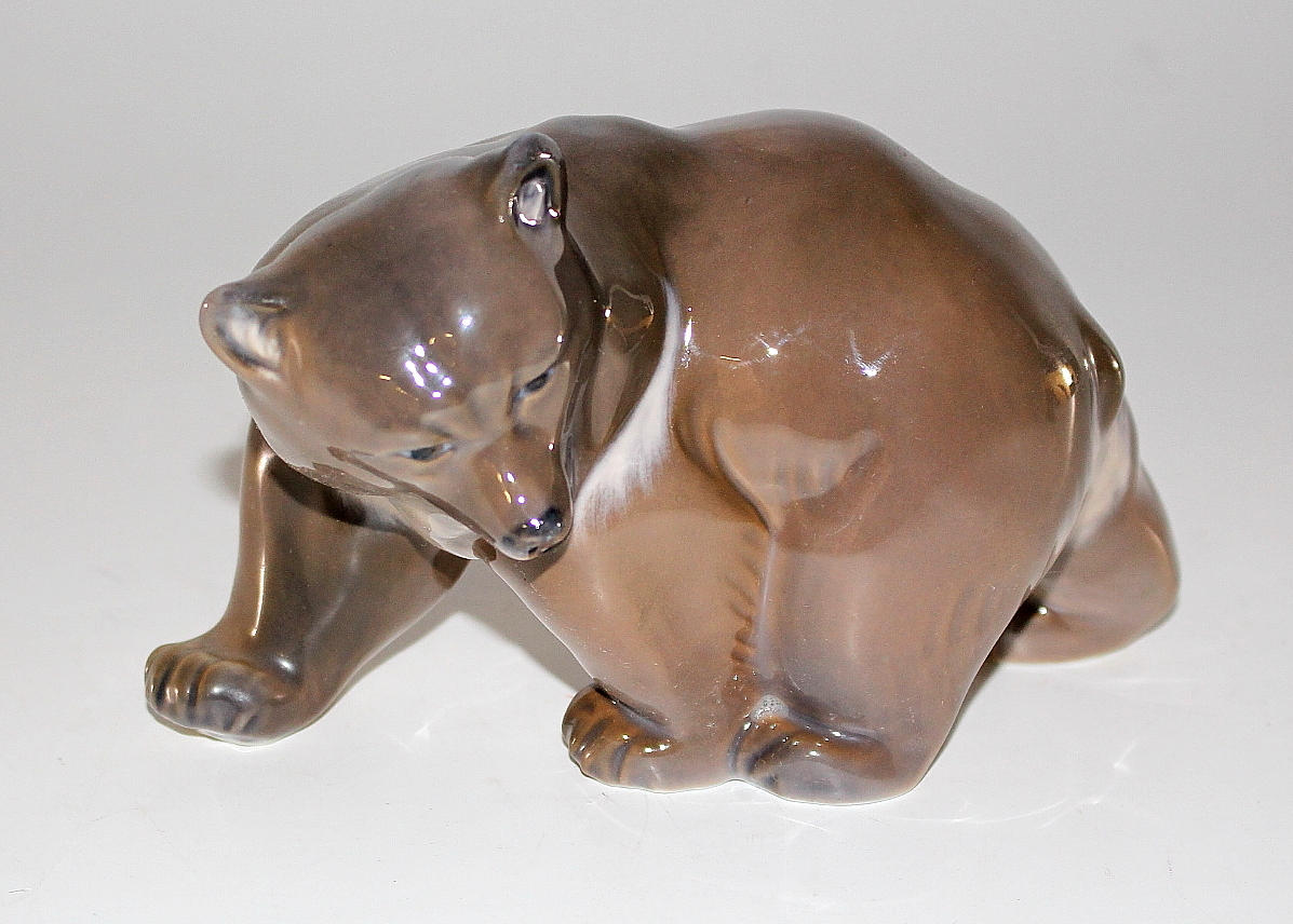 FIGURIN, porslin, Björn, Kunglig Dansk.