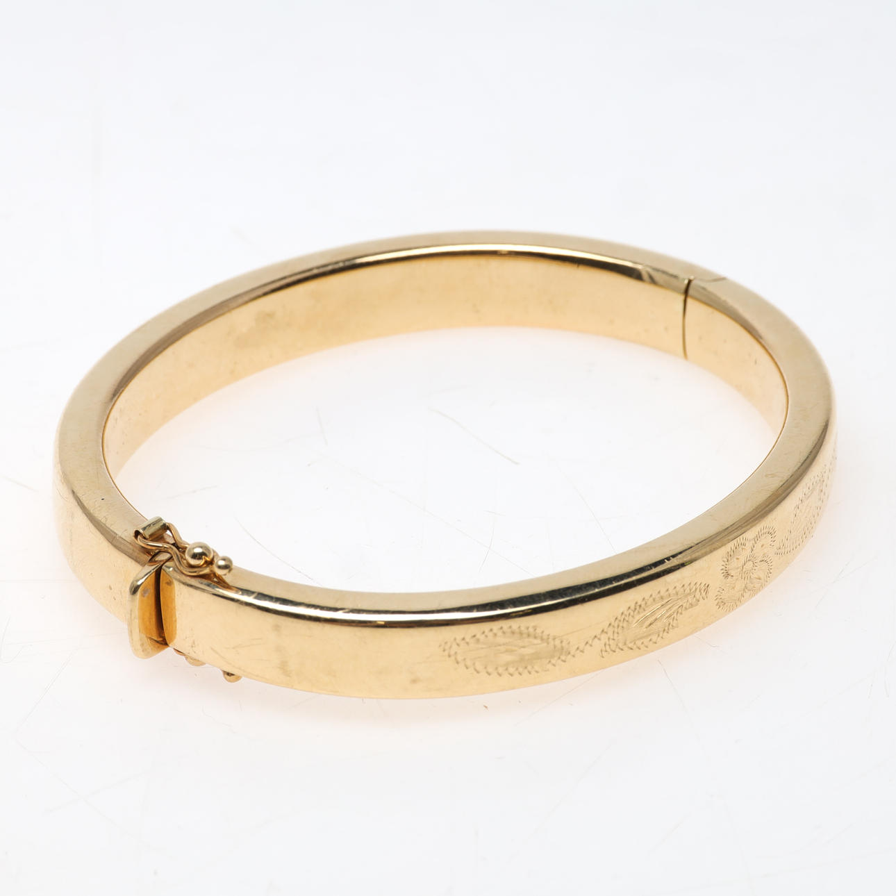 ARMBAND, stel armring, 18 K guld.