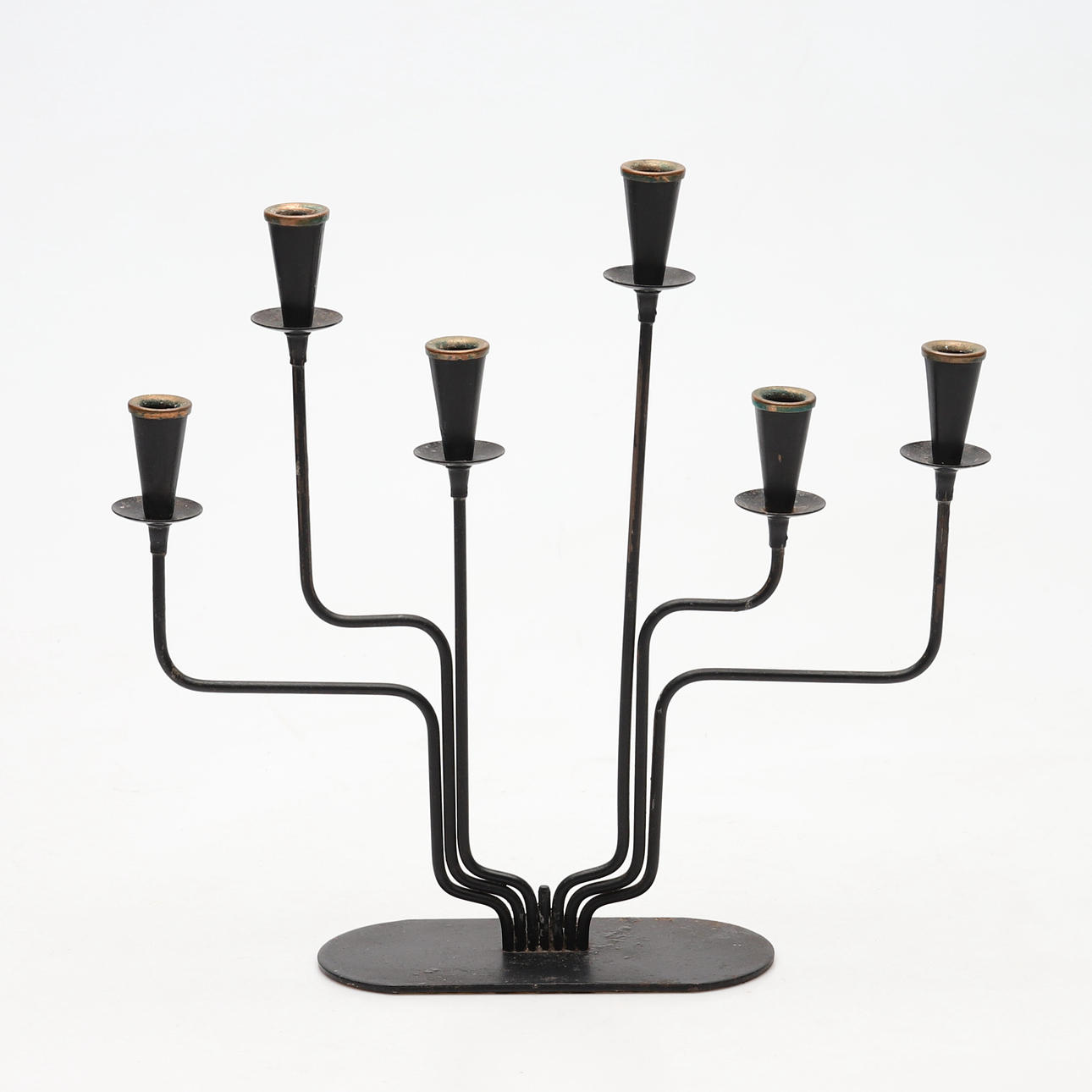 CANDLESTICK, metal, possibly Gunnar Ander, Ystad metal.