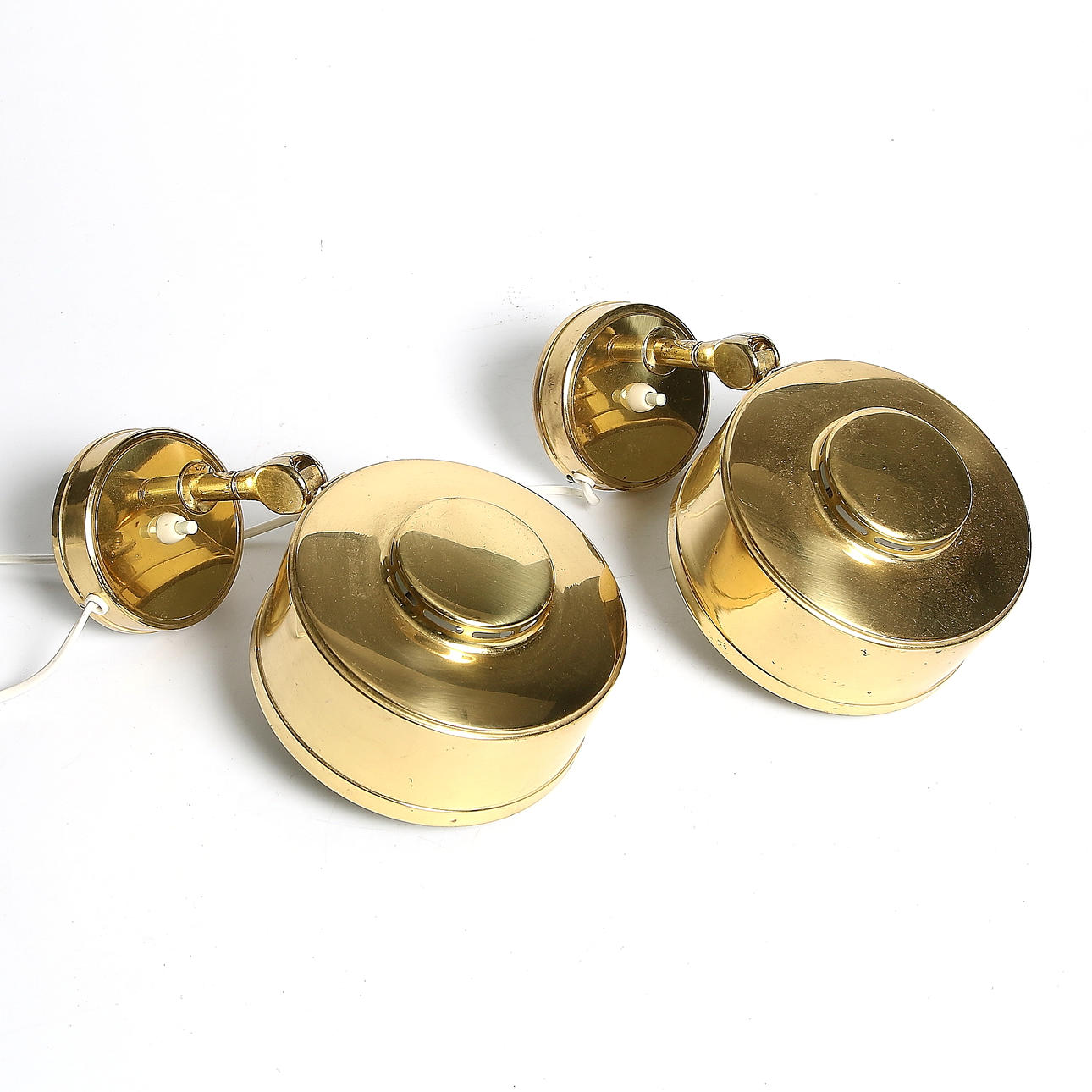 SÄNG/VÄGGLAMPOR, ett par. Skellefteå BJS. 1960-tal.