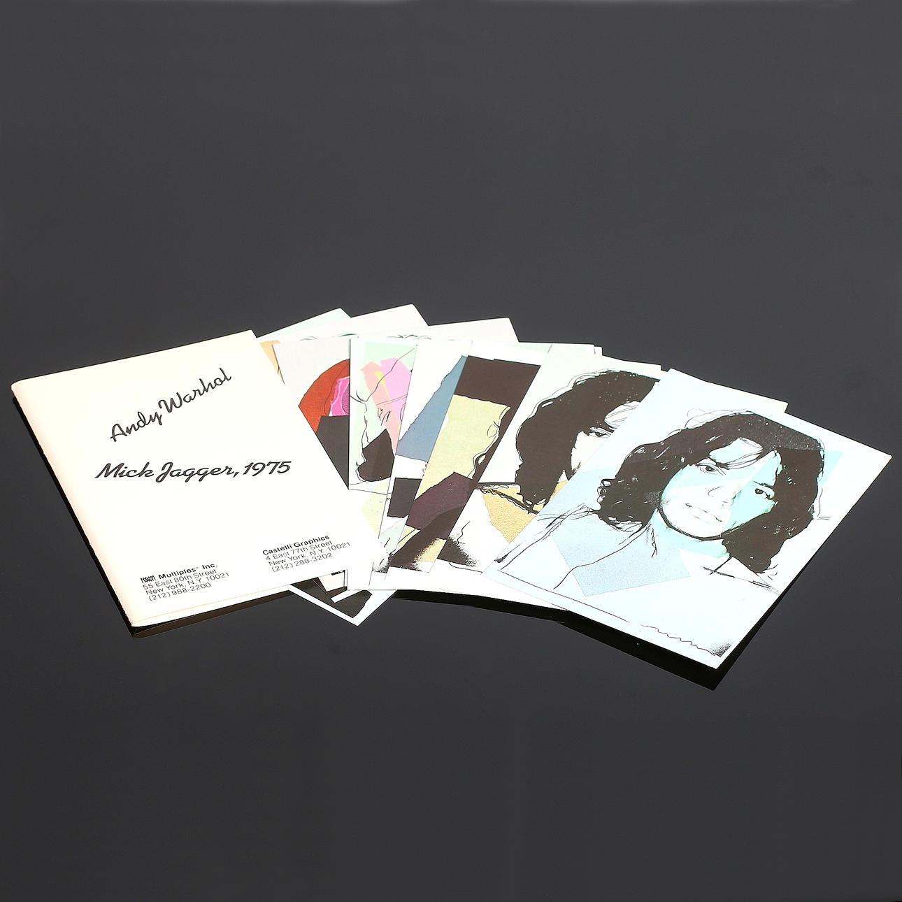 ANDY WARHOL. "Mick Jagger" Castelli Graphics, 1975.