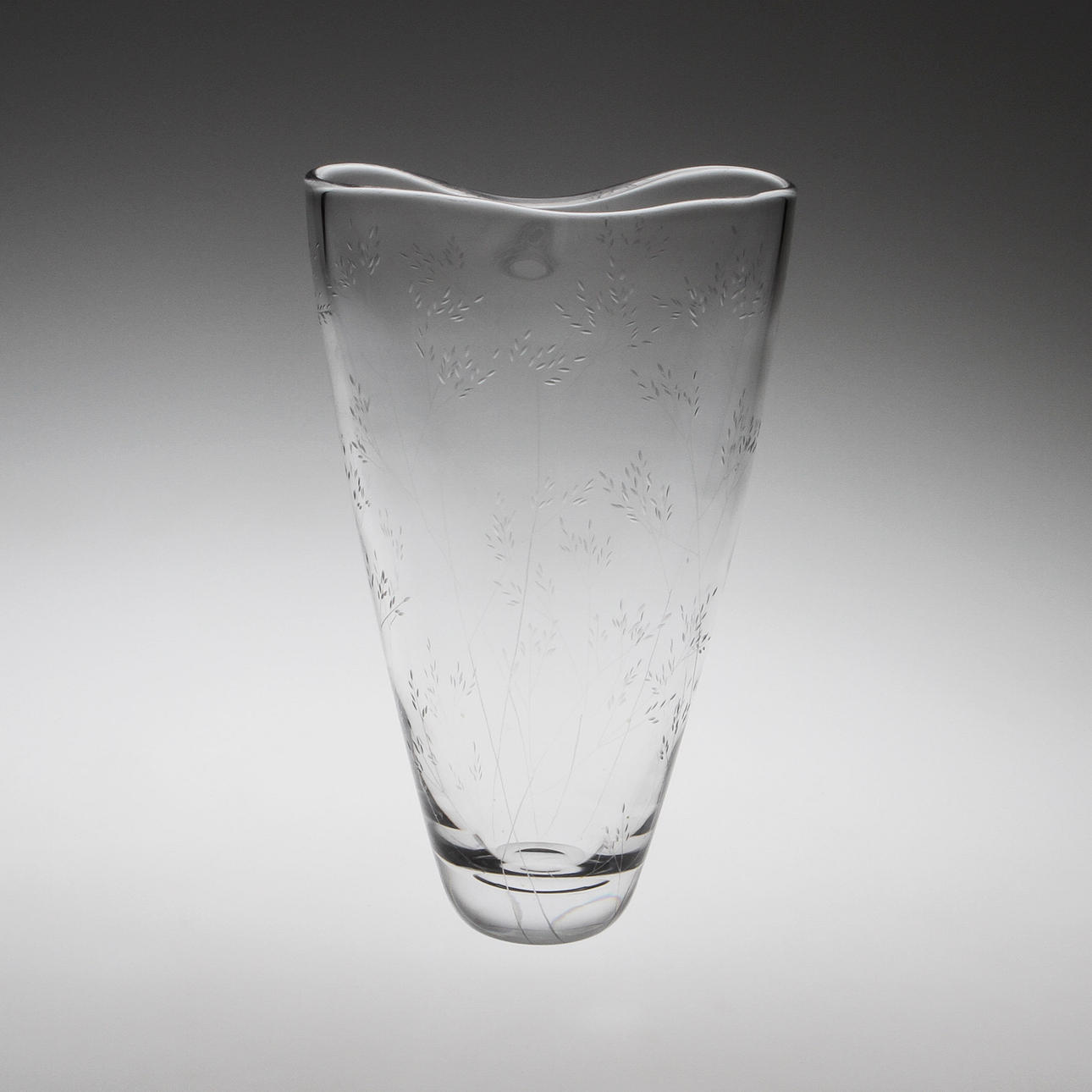 VAS, glas. Gräs, Vicke Lindstrand, Kosta.