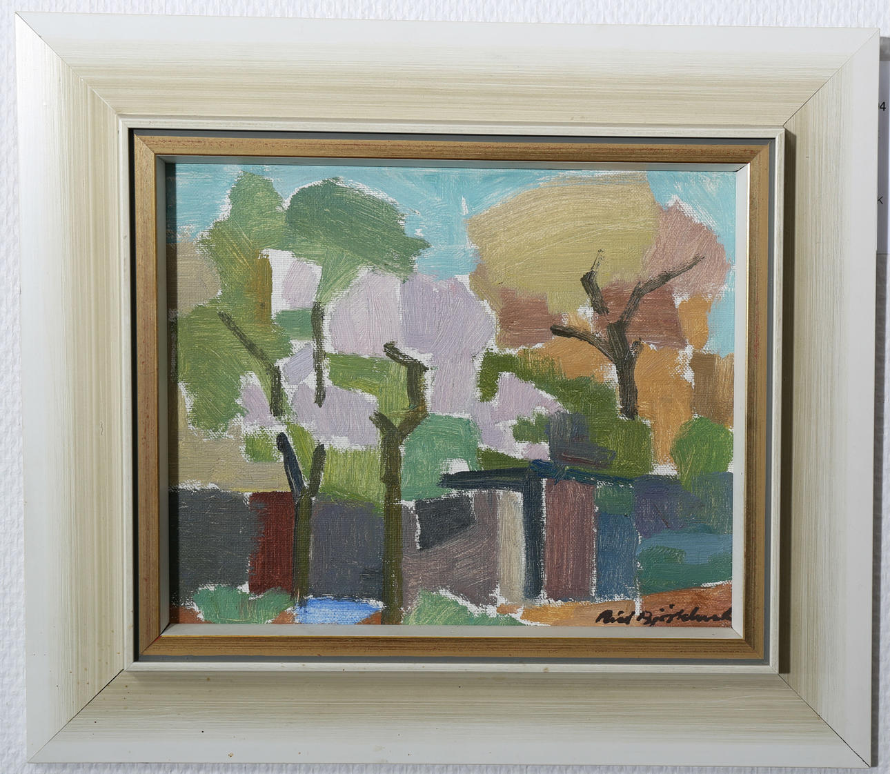 RICKARD BJÖRKLUND. Olja på pannå, signerad.