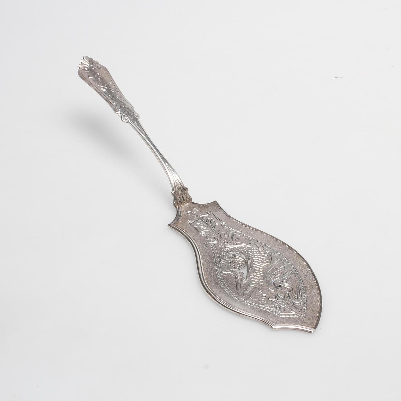 FISKSPADE, silver, I. Frisenberg, Norge, vikt ca. 95,4 gram.