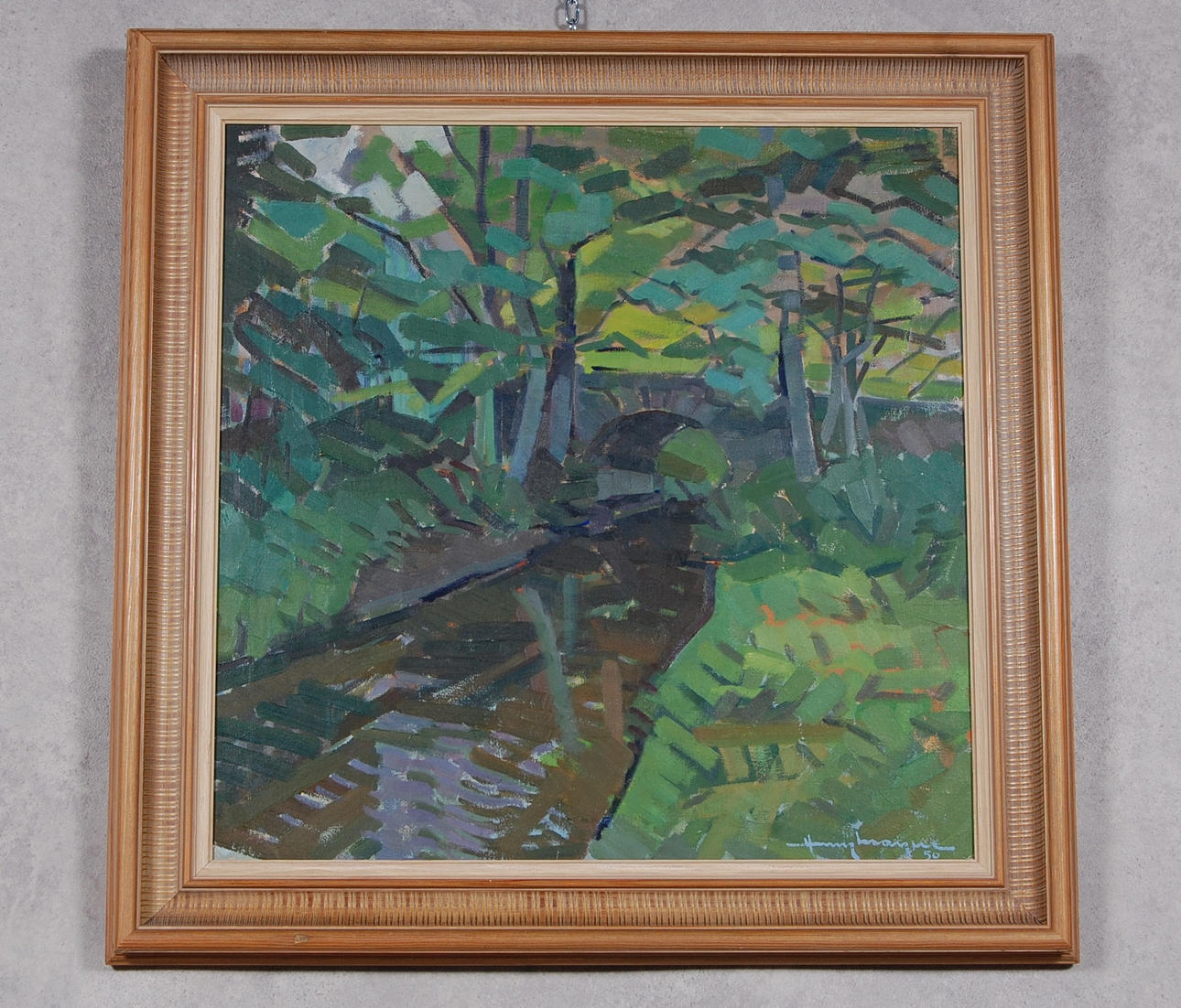 HENRY MAYNE. 1891-1975, olja på duk. " Sommar i östarp".