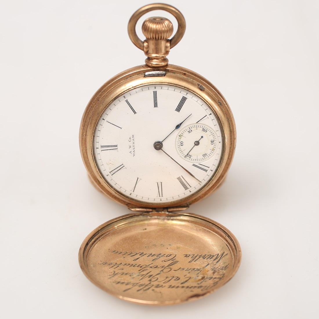 POCKET WATCH, Savonett, double, Waltham.