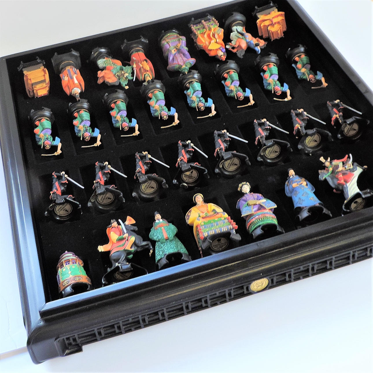 信義の神オケチラ マスターピース 大草原の川 EXP foil セット VINTAGE FRANKLIN MINT EMPERORS OF THE ORIENT CHESS SET BY YAO