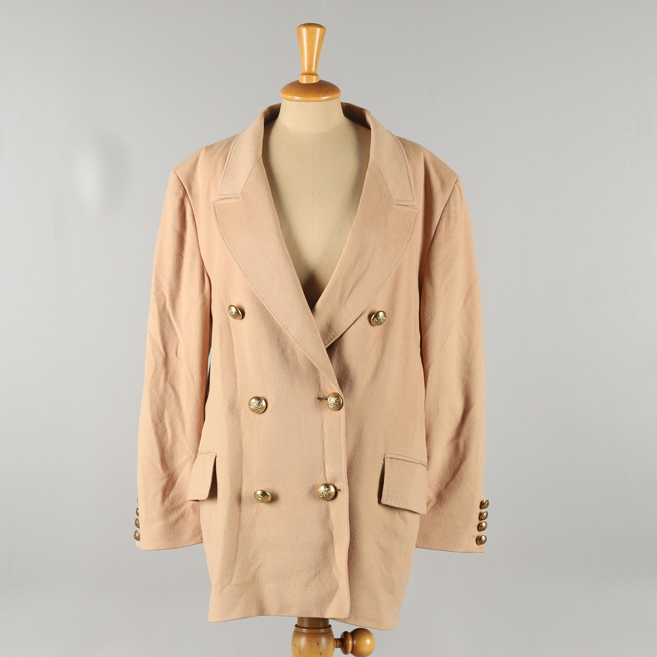 A JAEGER CAMEL WOOL JACKET.