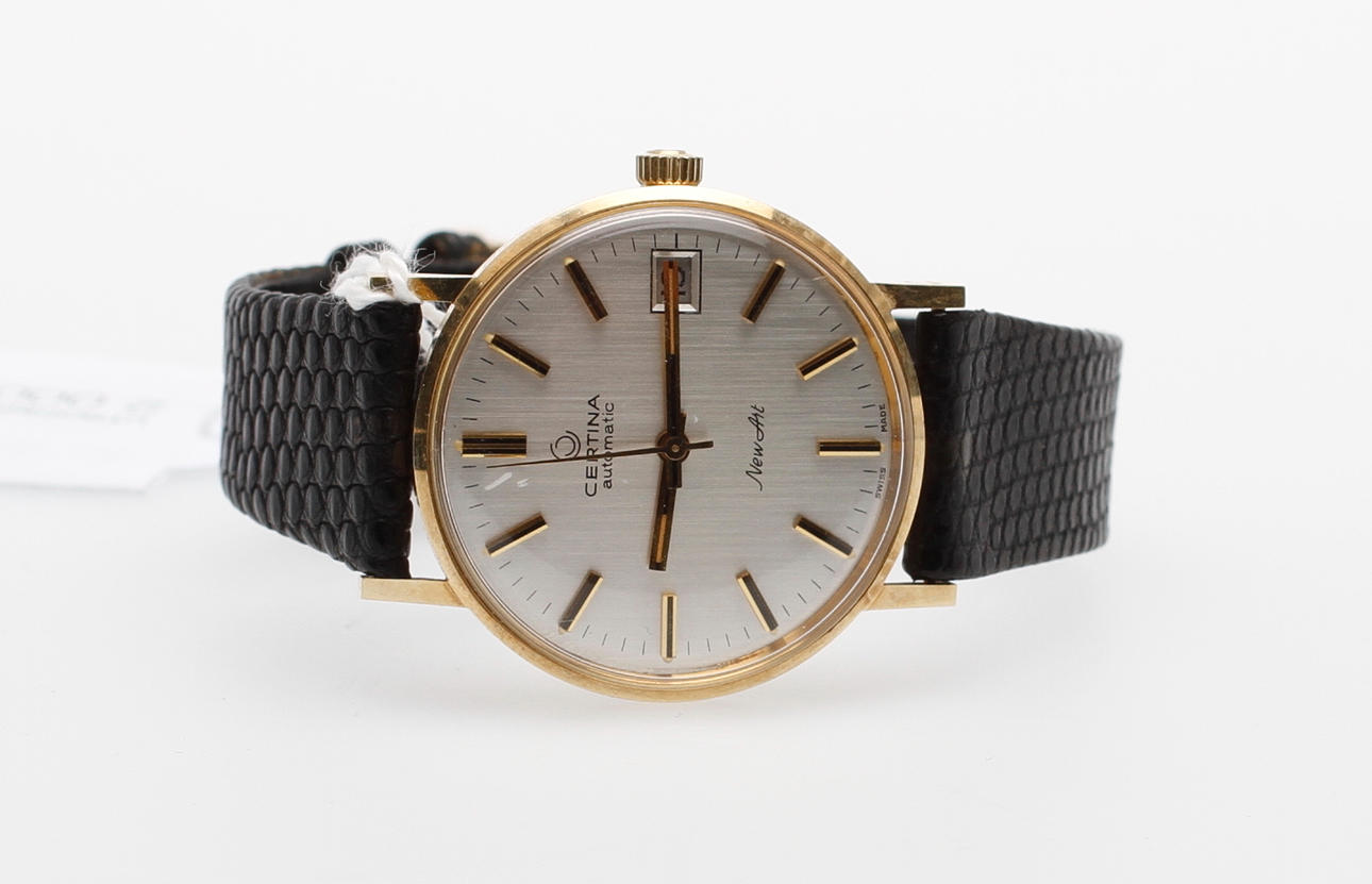 HERRARMBANDSUR, 14 k, Certina automatic, New Art.