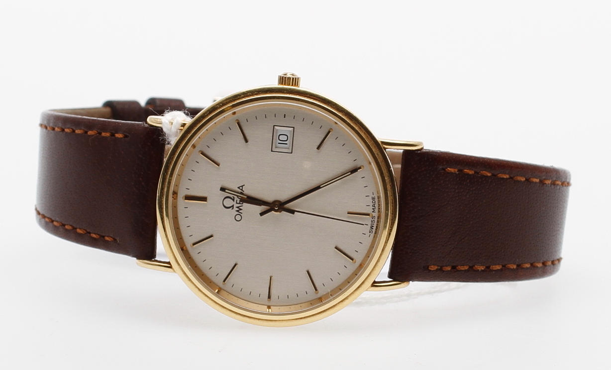 HERRARMBANDSUR, 18k guld, Omega.