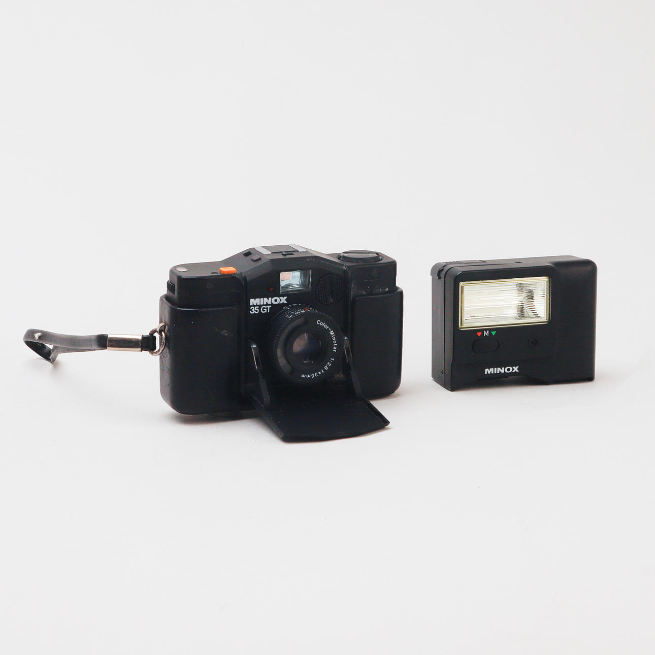 CAMERA, Minox 35 GT and flash, 1980s.