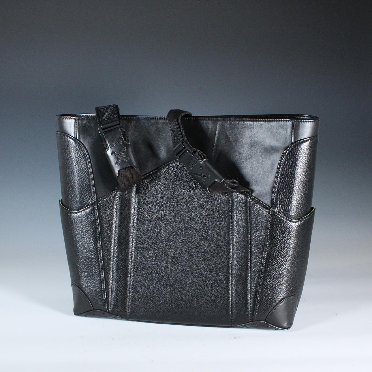 A.G. SPALDING & BROS. Tasche, Leder, schwarz.