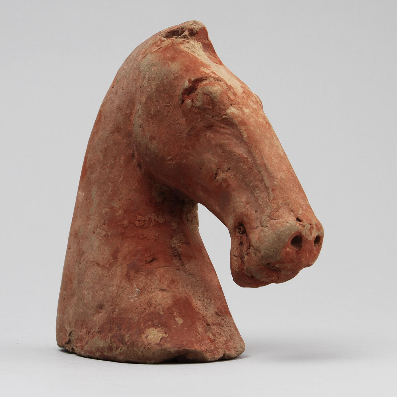 HÄSTHUVUD, lergods, Kina, sannolikt Han.