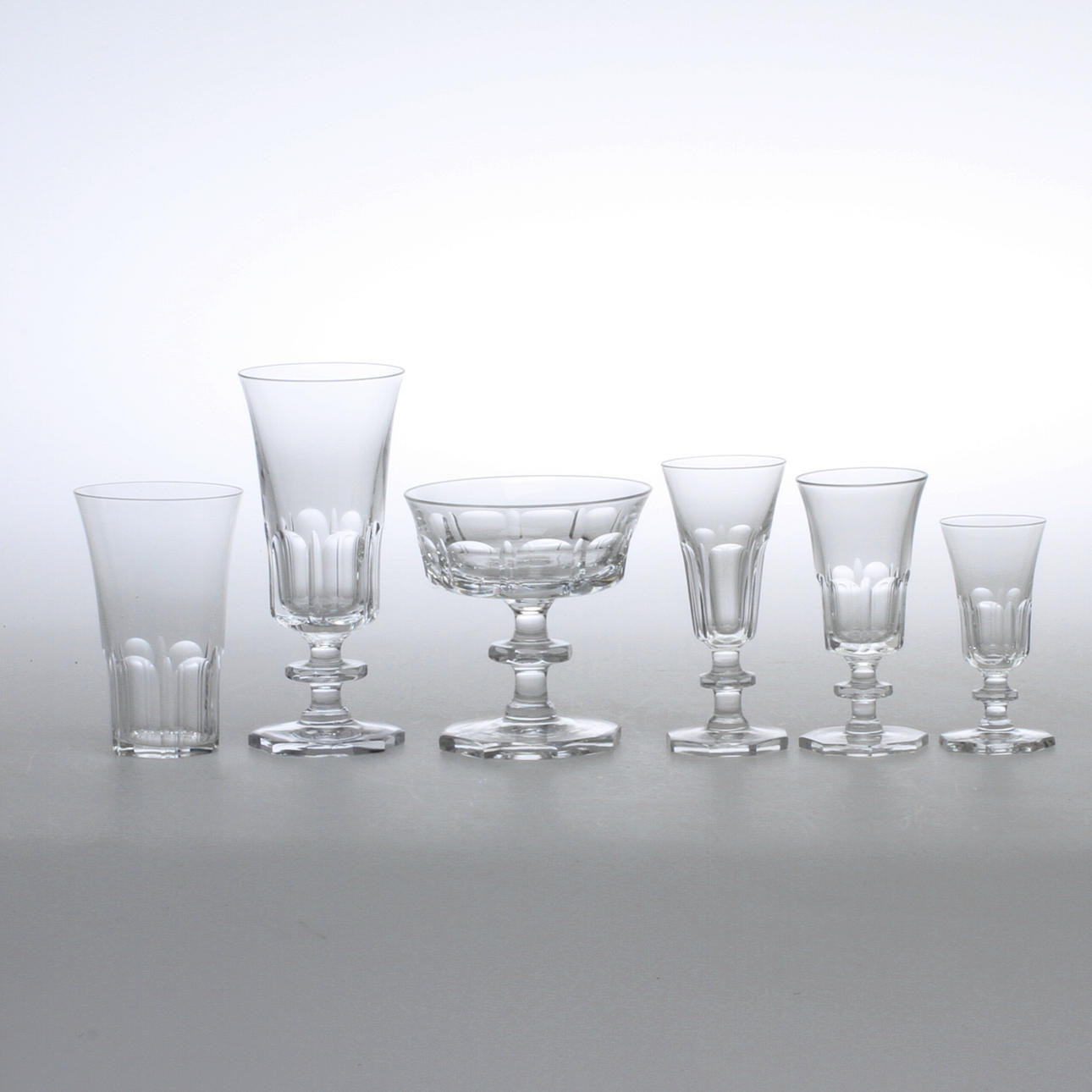 GLASSERVIS, 63 delar, "Hamra" Elis Bergh Kosta.