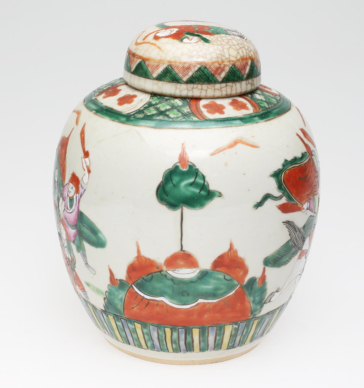 BOJAN med lock, keramik, Kina, 1900-tal.